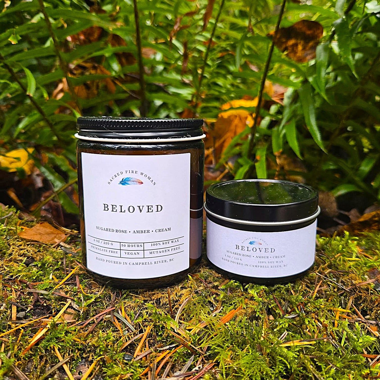 Beloved – Rose & Amber Soy Candle