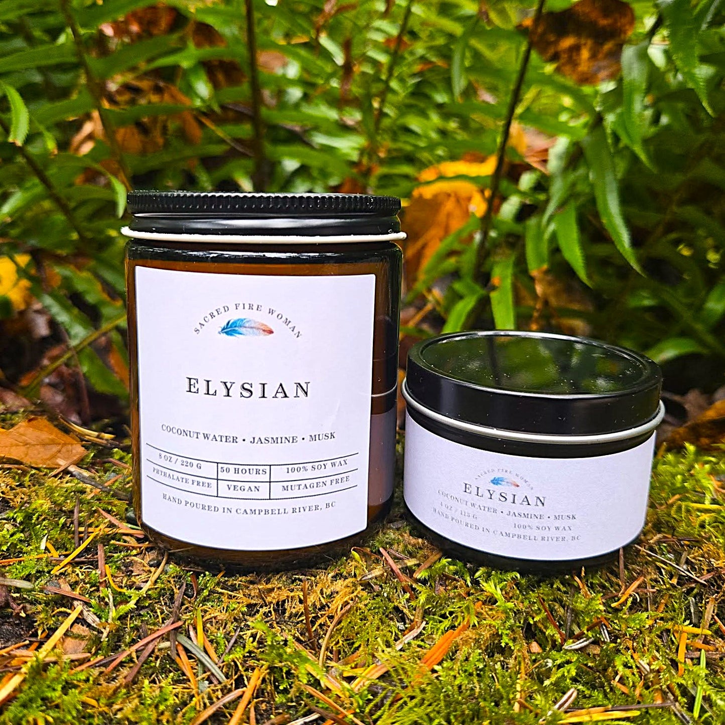 Elysian – Jasmine, Amber & Coconut Soy Candle
