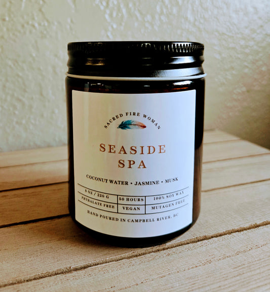 Seaside Spa – Jasmine, Amber & Coconut Soy Candle