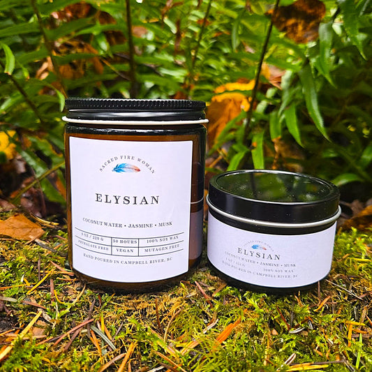Elysian – Jasmine, Amber & Coconut Soy Candle